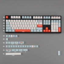 Salmon 104+36 Full PBT Dye Sublimation Keycaps Set for Cherry MX Mechanical Gaming Keyboard 87/96/104